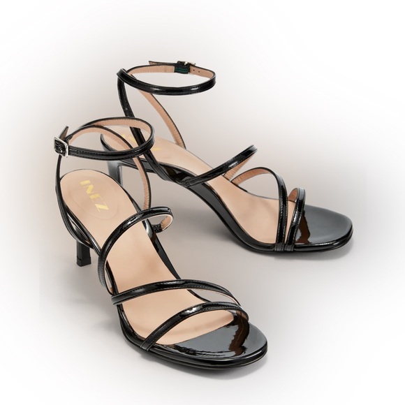 INEZ Sofia Black Patent Sandal – Size 9B – New w/ Box & Dust Bag - Picture 9 of 10